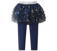 VIKITA Leggings con Falda Pantalones Largos para Niñas FS125 7-8Y