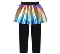 VIKITA Leggings con Falda Pantalones Largos para Sirena Niñas FS112 4-5Y