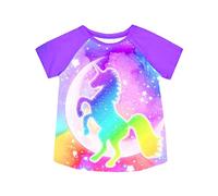 VIKITA Manga Corta Algodón Camisetas T-Shirt Niñas S3113 8T