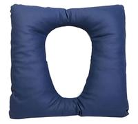 vikitim Cojin Coxis Ortopedico, Cojín De Asiento De Donut, Cojín Universal De PU para Inodoro, Cojín De Inodoro Acolchado con Esponja para La Oficina, Casa, Silla De Ruedas Blue