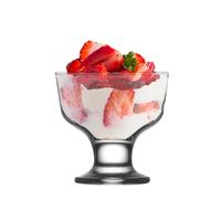 Vikko Dessert Bowls, 7 Ounce Ice Cream Sundae Bowls, Set of 12 Footed Dessert Cup For Ices, Pudding, Fruit, and More, Dishwasher Safe