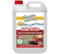 Viks | Alcohol de Quemar | Metanol | Alcohol Metílico 99,9% Maxima pureza | Disolvente Universal | Encendor bbq | Combustible barbacoas y chimeneas | 5 Litros