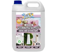 Viks | GLICERINA VEGETAL 99,5% PURO | Para uso cosmético: jabones, geles, champús, cremas | Hidrata pelo y cabello | Glicerol incoloro y soluble en agua y alcohol | 5 Litros