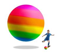 VIKSAUN Bolas Pelota de fútbol Pelota de Playa 9 Inch PVC Bola Arcoiris Pelota de Inflable para la Piscina Playa ect(9 Inch)