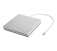 VikTck USB-C Superdrive - Lector de DVD/CD Externo y grabadora de DVD/CD para Apple - MacBook Air/Pro/iMac/Mini/MacBook Pro/ASUS/DELL Latitude con Puerto USB-C Plug and Play (Plata)