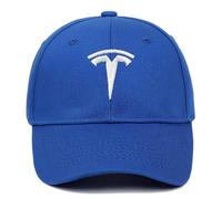 VIKTGBD Coche Gorra de Béisbol para Tesla Tesla Model 3 Model Y/S/X, Coche Sombrero Deportivo Transpirable Ajustable Casual,Blue