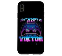 VIKTOR - LEVEL UP con controller: SOLO QUIERE JUGAR Carcasa para iPhone XS Max