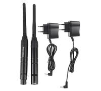 Vikye 2.4g Transmisor y Receptor de DJ Inalámbrico, Controlador de Iluminación de Etapa con 126 Canales y 400 M de Distancia de Comunicación, Multiplex Digital 512, (Enchufe de la UE)
