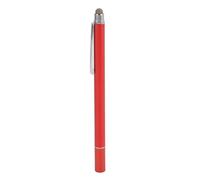Vikye 2 en 1 Calendario de Lápiz óptico Alta Sensibilidad, Lápiz óptico Capacitivo de Doble Extremo para Pantalla Táctil, Malla de Fibra Transparente y Bien Tejida, Dos de Metal (Rojo)
