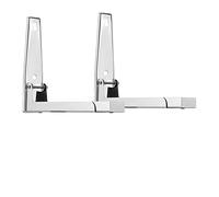 Vikye 2X Soporte de Pared Duradero para Horno Microondas Estante Plegable de Acero Inoxidable para Ahorrar Espacio
