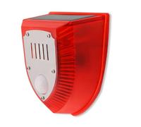 Vikye Alarma de Inducción Solar Alarma Visual Audible de Larga Vida útil para Huerto Doméstico, Granja, Distancia de Detección de 5-8 M