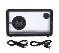 Vikye Altavoz Bluetooth Transparente, Efectos de Luz RGB con Tiempo de Reproducción de 12H, Altavoz Portátil Inalámbrico Bluetooth 5.1, Sonido Estéreo de 8W con Tarjeta AUX/TF