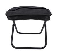 Vikye Bolsa Plegable para Taburete con Tela Impermeable y Estabilidad Reforzada para Eventos Al Aire y Acampadas (Black)