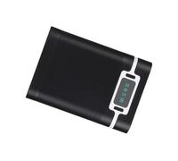 Vikye DIY 10000mAh 2X Salida USB Batería de Litio Caja de Carcasa de Banco de Energía con Pantalla, Adecuada para, Negro/Blanco (9500)