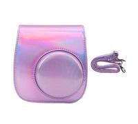 Vikye Estuche de PU Colorido para Fujifilm Instax Mini 11/9/8 Bolsa de Cámara Instantánea, Estuche Instax Mini 11 9 8 con Correas de Hombro Ajustables y Desmontables, Estuche de Cámara (Púrpura)