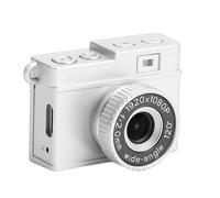 Vikye Mini Cámara Llavero, Cámara Digital Pequeña FHD 1080P 8.6MP, Pantalla de 1.14 Pulgadas para Grabación de Viajes, Admite Tarjeta de Memoria de hasta 128 GB (Silver)