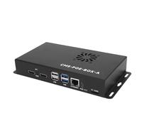 Vikye Módulo de Cómputo 5 PoE Base Board, MIPI M.2 Plaón de Expansión USB HDMI con Shell & 40 Pin GPIO, para Proyectos CM5 NVME SSD e IoT (Enchufe de la UE)