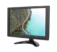 Vikye Monitor LCD HD de 10,1 Pulgadas, 1280x800, VGA, AV, BNC, Compatible con 1080P, Coche CCTV, Ideal para Uso en el Hogar y la Oficina (Enchufe de la UE)