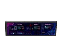Vikye Pantalla IPS de Monitor de Temperatura de Computadora de 8,8 Pulgadas 1920x480 60Hz para Interfaz AIDA64 USB C (Negro)
