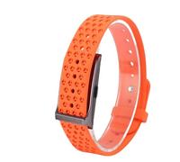 Vikye Rastreador de Ejercicios sin Pantalla, Actividad Impermeable de 10 M y Monitor de Sueño, Rastreador de Ejercicios sin Pantalla con Batería de 45 Días, Banda de Salud Inteligente (Orange)