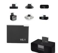 Vikye Receptor Bluetooth de 30 Pines, Adaptador Bluetooth 5.1, Estación de Acoplamiento de Música con Sonido HiFi, para SoundDock 1 2 10 Portátil