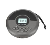 Vikye Reproductor de CD Bluetooth Portátil, Reproductor de CD de Escritorio Recargable con Altavoces Estéreo Duales, Pantalla LCD con Botones Retroiluminados para el Coche Doméstico