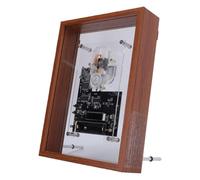 Vikye Reproductor de CD con Marco de Fotos de Música Retro, Montaje en Pared o Mesa, Entrada Auxiliar Bluetooth 5.0, CD-DA -R MP3 WMA, para Visualización, Reproducción de, De