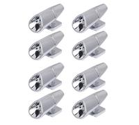 Vikye Silbatos de Ciervo Mejorados para Coche, Cuerno de Ciervo, Silbato con Cintas Adhesivas para Vehículos, Baúles, Motocicletas, Accesorios Exteriores de Coche, Paquete de 8 (SILVER)