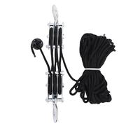 Vikye system de Polea de Polipasto de Cuerda, 2200 Lb, 3 Ruedas, Bloque de Polea y Aparejos de Alta Resistencia, Relación 6:1, Potencia de Elevación de 49 Pies para Levantar Objetos