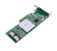 Vikye Tarjeta Controladora Raid, Tarjeta Interna PCI Express SAS Raid Array, Dual SFF8087 8 SAS Compatible con Raid 0 1 5 10 PCIE X 8