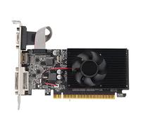 Vikye Tarjeta Gráfica GT610 1GB DDR3, Tarjeta Gráfica de Juego de 64 bits Compatible con PCI Express X16 2,0, Interfaz Multimedia HD, DVI, VGA, Tarjeta Gráfica de PC