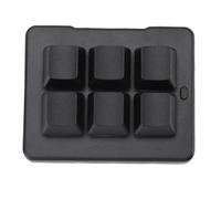 Vikye Teclado Macro Programable, Inalámbrico 2,4G Bluetooth USB 3 Modos Mecánico para Juegos Teclado de PC, de Perilla Personalizado de 6 Teclas