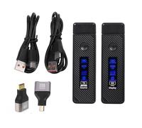 Vikye Transmisor y Receptor HDMI Inalámbrico Tipo C, Decodificación 4K Salida 1080P, Duplicación de Pantalla Plug and Play 2.4G/5G para Teléfono, Tableta, Portátil, TV Box Proyector (Black)