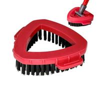 Vil-eda - Cepillo de fregona para fregar, cepillo de fregona de base triangular, cabezal de fregona giratoria, repuesto de cepillo de limpieza de piso de ducha, para limpiar azulejos de cocina y baño