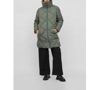 Vila Abrigo de mujer acolchado cuello alto. Verde pardo 34