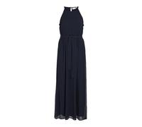 Vila Belted Long Dress-Noos/DC Vifalia-Vestido Largo con cinturón, Azul Marino, 40 Mujeres