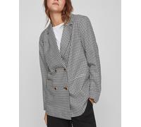 Vila Blazer de mujer pata de gallo. Negro 36 (36)