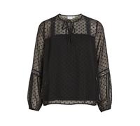 Vila Blusa para Mujer VIEDEE L/S Top/SU-Noos, Negro, 42, Schwarz, 44