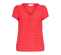 Viamalina, Cuello En V Top De Manga Corta XS