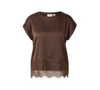 VILA Blusa 'VIELLETTE' marrón oscuro M marrón oscuro