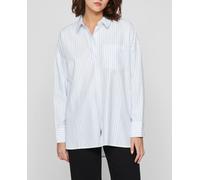 Vila Camisa de mujer oversize rayas. Azul claro 34/38