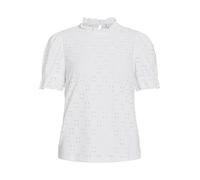 Vila Camiseta para Mujer Vikawa S/S Flounce Top/Su-Noos, Optical Snow, L