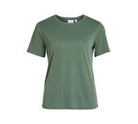 Vila Camiseta para Mujer Vimodala con Cuello Redondo S/S Top/Su-Noos, Pineneedle, L