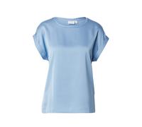 Vila Viellette S/S Satin Top-Noos Camiseta, Azul-4, 38 Mujeres