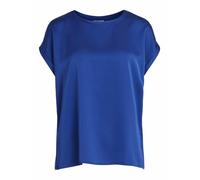 Vila Viellette S/S Satin Top/Su-Noos Blusas, Color Azul, 46 Mujeres