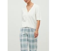 Vila Cárdigan de mujer corto botones. Blanco 44/XXL