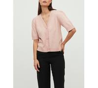 Vila Cárdigan de mujer corto botones. Rosa claro 36/S