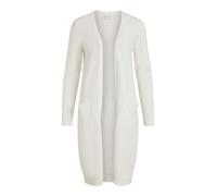 Vila Knitted Cardigan Long White Alyssum M White Alyssum M