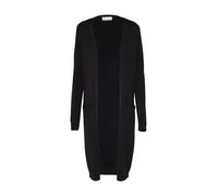 Vila Clothes Viril L/s Long Knit Cardigan-Noos, Chaqueta Punto Mujer, Negro (Black), 40 (Talla del Fabricante: Large)