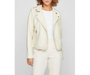 Vila Cazadora de mujer polìpiel de manga larga con cremallera. Beige 44/XXL